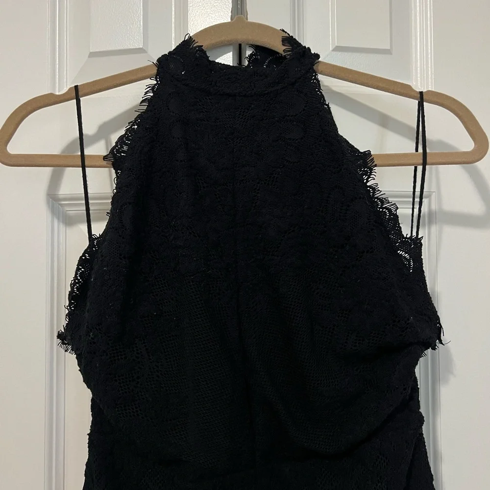 Free People Harper High Neck Halter Lace Dress (Size S) - Picture 5 of 9